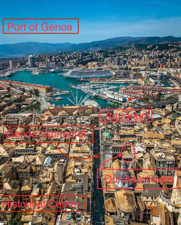 New Apartament In Front Of Genoa Cathedral 0*,